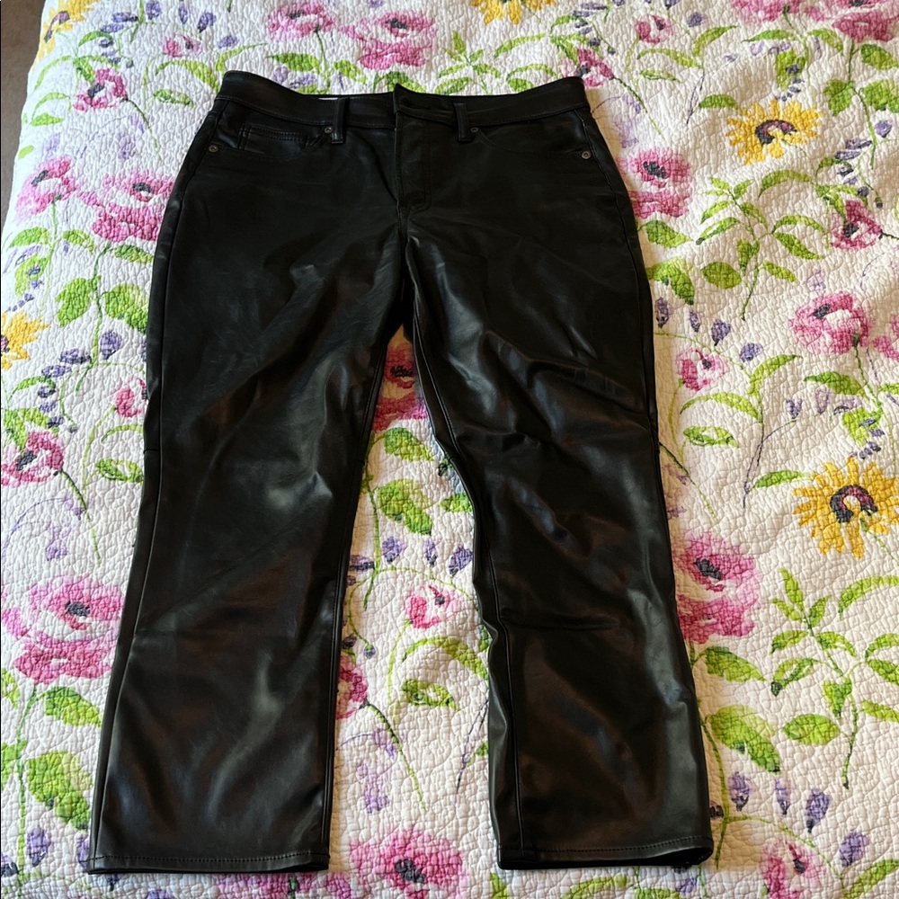 GAP Vintage Slim High Rise Pants - Classic Black